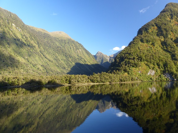 Glorious weather in the Hall Arm of Doubtful Sound, Nov 2015